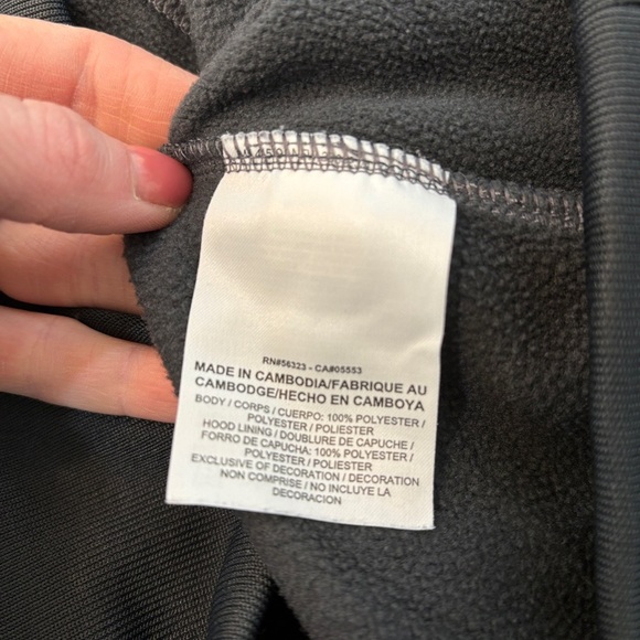 Nike Gray and Orange Hoodie - Picture 4 of 4